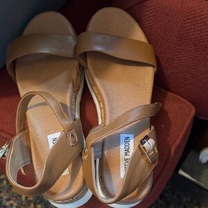 Steve Madden Brown Strap Sandals